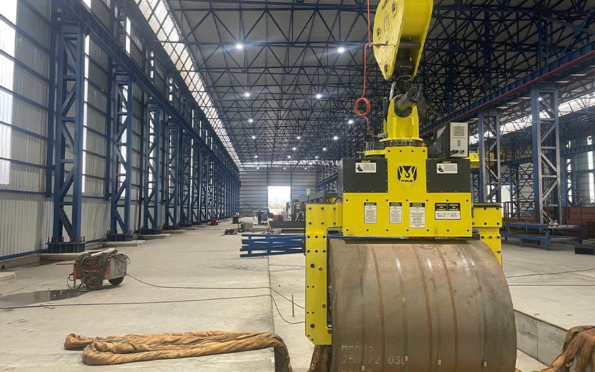 Wimac process crane (heavy-duty EOT bridge crane) manufactured in Konya, Turkey — engineered for steel mill and foundry duty