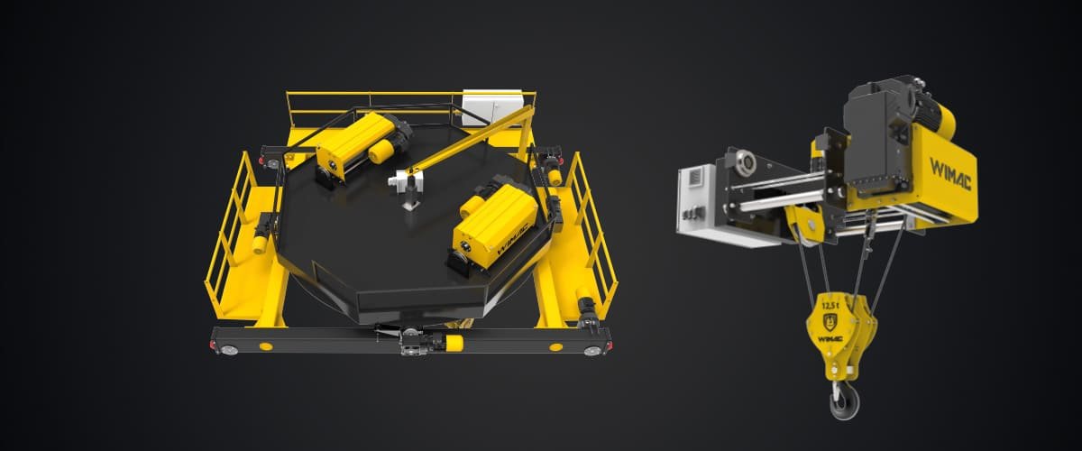 Wire rope hoists and trolleys — double girder, rotating, heavy-duty, monorail and ex-proof variants