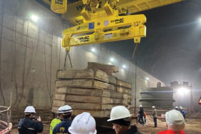 Process crane for steel production and continuous material handling